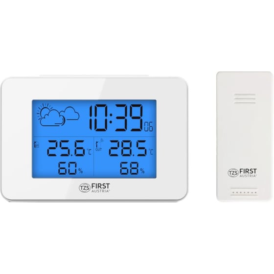 Μετεωρολογικός Σταθμός First Austria FA-2461-6 Με Ασύρματο Εξωτερικό Αισθητήρα - Λευκό image 0