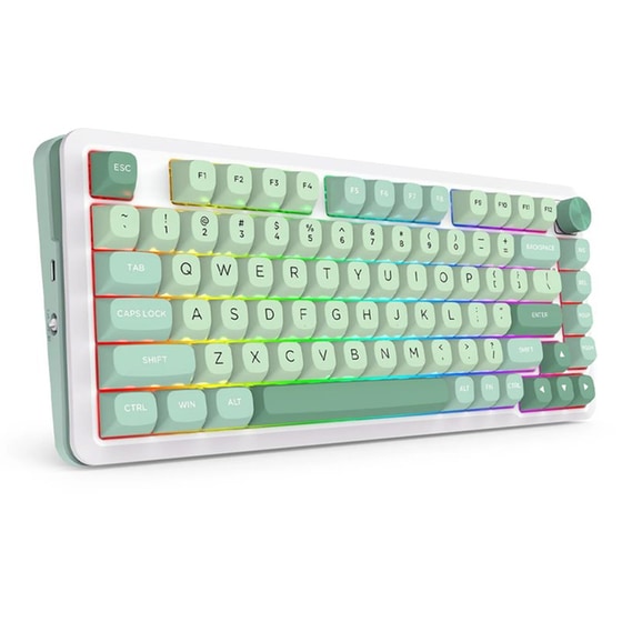 Redragon Cyrus Pro Gaming Μηχανικό Ασύρματο Bluetooth Πληκτρολόγιο RGB Λευκό (US) image 6