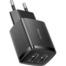 Φορτιστής Baseus Με 2 Θύρες USB-Α 10.5W - Μαύρο