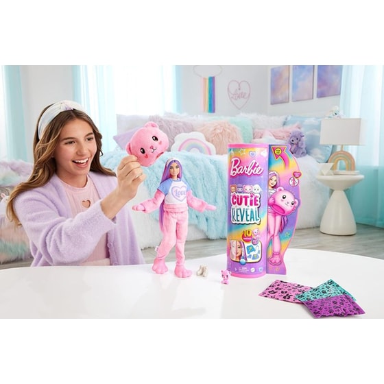 Κούκλα Barbie Cutie Reveal Αρκουδάκι (HKR04) image 1