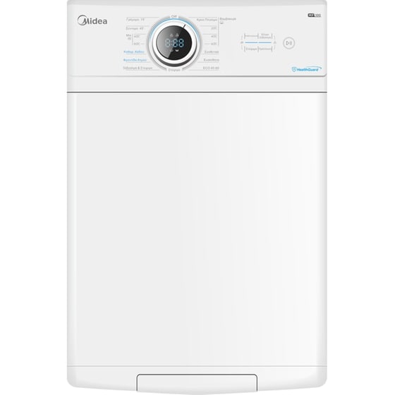 MIDEA MF100T80B/W-GR 8 kg 1.300 Στροφές Λευκό Πλυντήριο Ρούχων image 2
