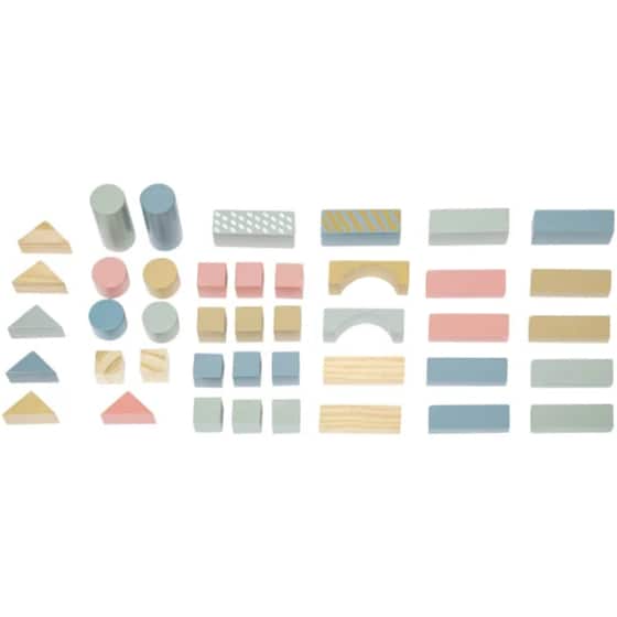 Ξύλινα Τουβλάκια (σετ 50τμχ) A-s Building Blocks 195844 image 0