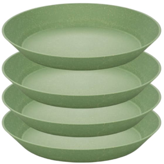 Σετ Βαθιά Πιάτα Koziol Connect 4 τμχ 24 cm - Nature Leaf Green image 0