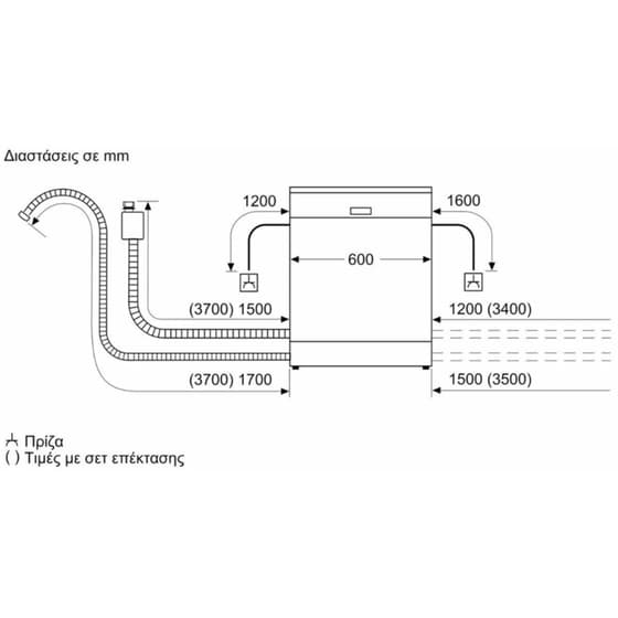 BOSCH SMH6ZCX06E για 14 Σερβίτσια με Home Connect Πλήρως Εντοιχιζόμενο Πλυντήριο Πιάτων image 11