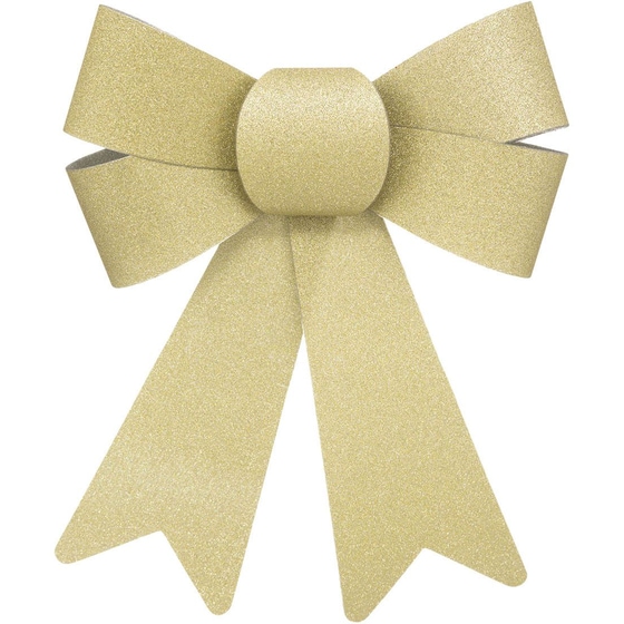 Σετ Χριστουγεννιάτικα Στολίδια Spitishop A-s Gold 184102 14x17 από Πολυπροπυλένιο 2 Τμχ - Φιόγκος image 0