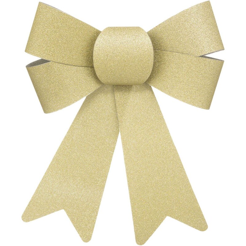 Σετ Χριστουγεννιάτικα Στολίδια Spitishop A-s Gold 184102 14x17 από Πολυπροπυλένιο 2 Τμχ - Φιόγκος