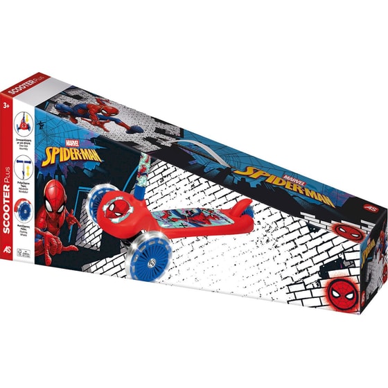 Παιδικό Πατίνι Τρίτροχο AS Scooter Plus Spiderman με Φωτιζόμενες Ρόδες image 6