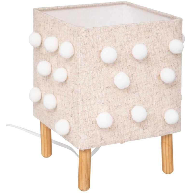 SPITISHOP Πορτατίφ Spitishop A-s Pompons 188237 - Εκρού