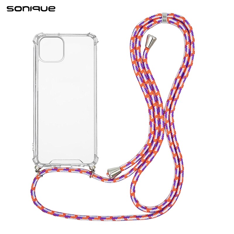 Θήκη Apple iPhone 14 Plus - Sonique Armor Clear - Rainbow Κοραλί