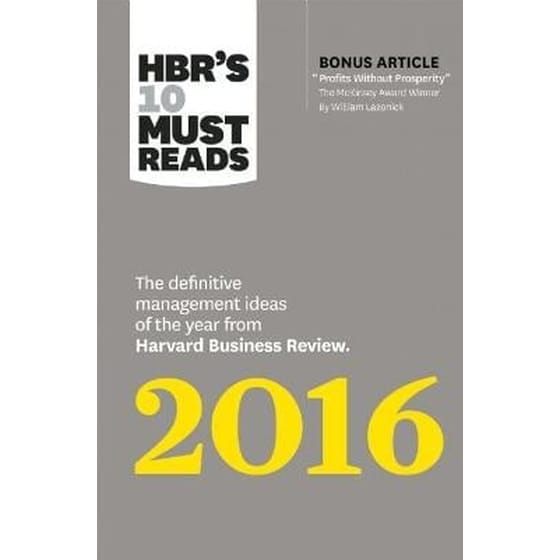HBR's 10 Must Reads 2016 image 0