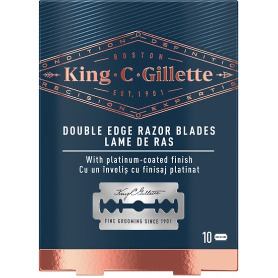 Ανταλακτικά Ξυράφια GILLETTE KING C Double Edge Razor Blades 10τεμ image 0