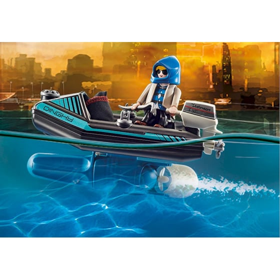 PLAYMOBIL® City Action Σύλληψη Ληστή Έργων Τέχνης από Αστυνομικό Jetpack (70782) image 4