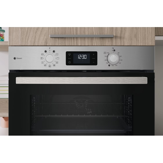 INDESIT IO K58HSU1 X 71 Lt Inox Εντοιχιζόμενος Φούρνος Άνω Πάγκου image 6