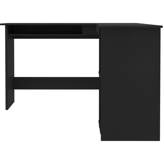 Γραφείο Γωνιακό VidaXL από Μοριοσανίδα 120x140cm - Μαύρο image 3