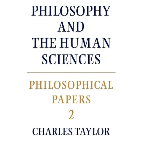 Philosophical Papers: Volume 2, Philosophy and the Human Sciences image 0