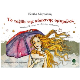 Το ταξίδι της κόκκινης ομπρέλας στον πίνακα "Η γέννηση της Αφροδίτης" του Μποτιτσέλι