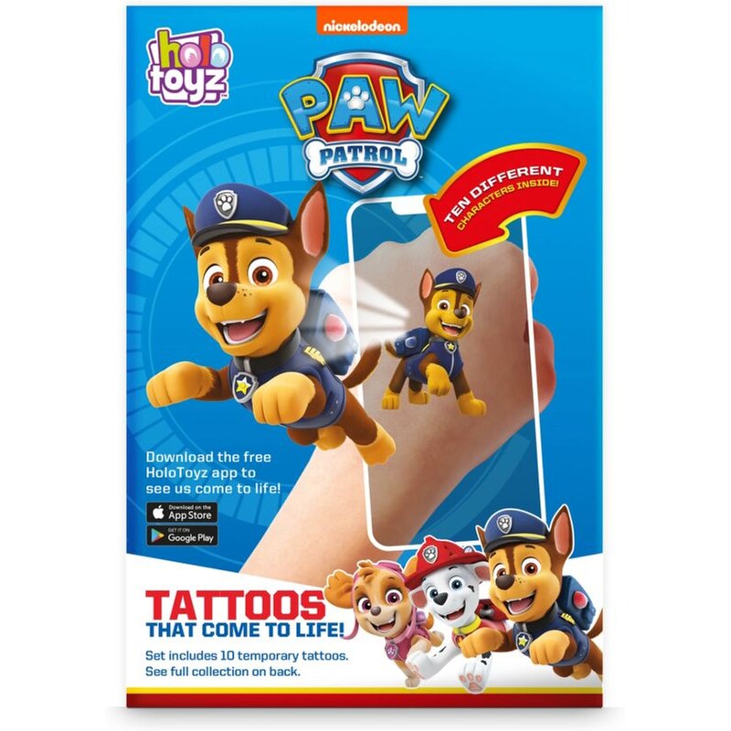 Holotoyz – Paw Patrol Augmented Reality Τατουάζ Επαυξημένης Πραγματικότητας Που Ζωντανεύουν Σε Κινούμενα Σχέδια