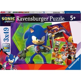 Παιδικό Παζλ Sonic Ravensburger (3X49 Κομμάτια)