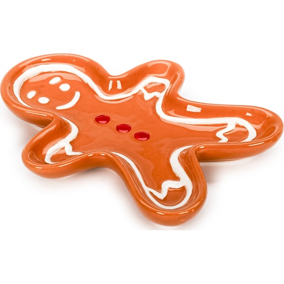 Tri-Coastal Design Δίσκος Κεραμικός Gingerbread Man Xmas image 3