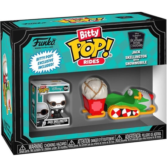 Funko Bitty Pop! Rides: Disney Nightmare Before Christmas - Jack Skellington With Snowmobile Φιγούρα image 2
