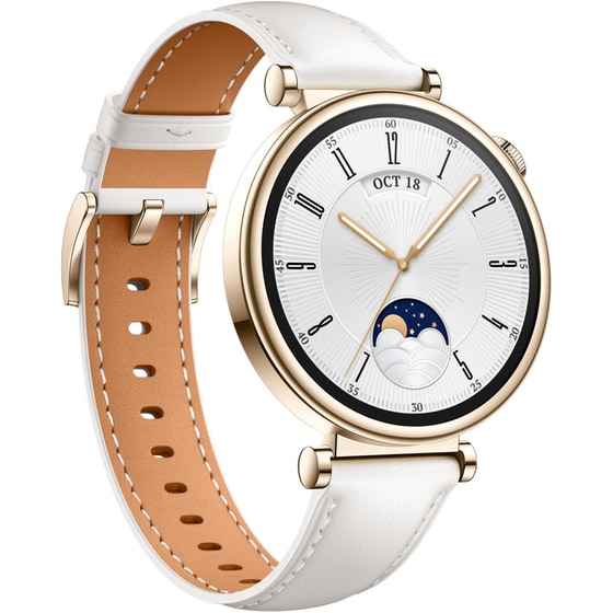 Smartwatch Huawei Watch GT 4 41mm Leather White + Κόσμημα image 4