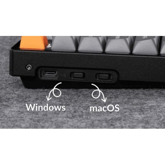 Keychron K8 Max (k8m-j1) Gaming Μηχανικό Ενσύρματο/Ασύρματο Bluetooth Πληκτρολόγιο με Gateron Red μηχανικοί διακόπτες και RGB φωτισμό Μαύρο (US) image 2