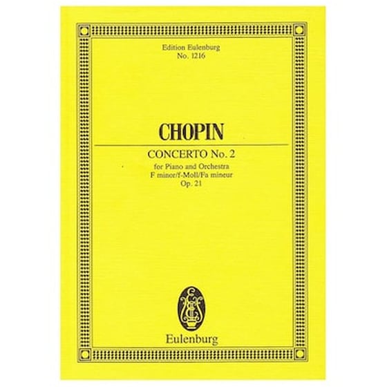 Chopin - Concerto N.2 In F Minor Op.21 [pocket Score] image 1