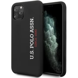 Θήκη Apple iPhone 11 Pro - U.S. Polo Assn Silicone Effect Logo Collection - Μαύρο
