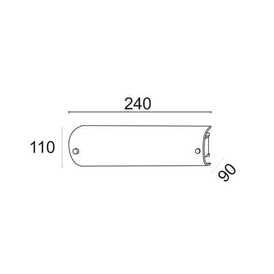 Απλίκα Τοίχου Aca Man Dl112b Γυάλινη 24x9x11 cm - Ασημί image 1