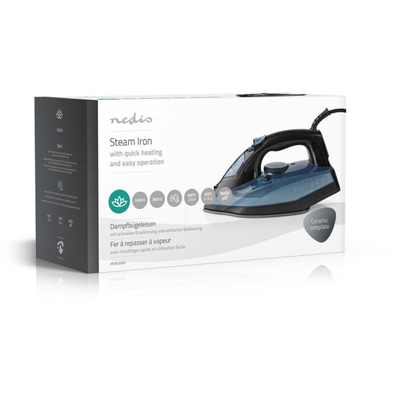 NEDIS IRON2000 2600W Μαύρο Σίδερο Ατμού image 13