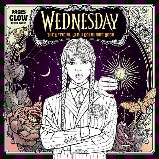 Wednesday: Official Glow Colouring Book image 0