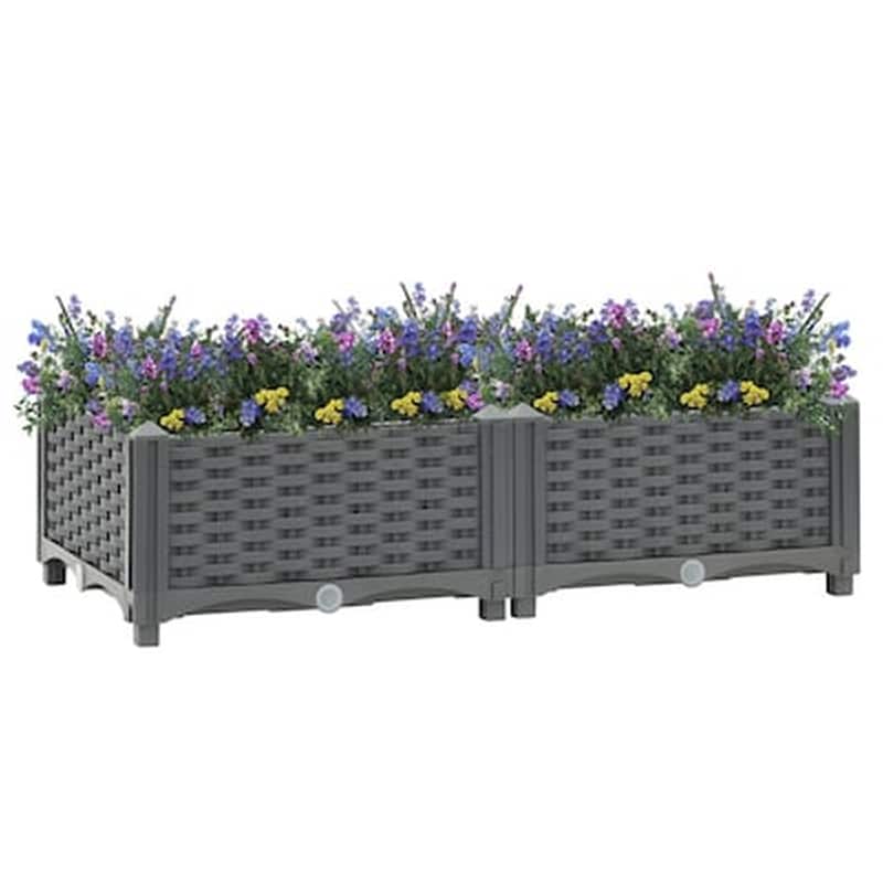 VIDAXL Vidaxl Ζαρντινιέρα 80 X 40 X 23 Εκ. Από Πολυπροπυλένιο