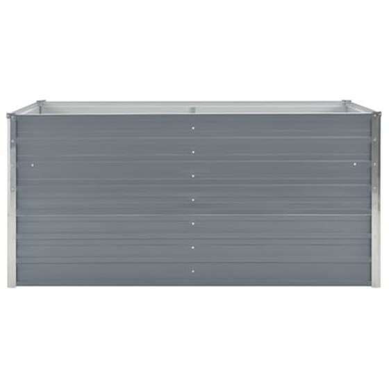 Vidaxl Ζαρντινιέρα Ψηλή Γκρι 160 X 80 X 77 Εκ. Από Γαλβανισμένο Χάλυβα image 3