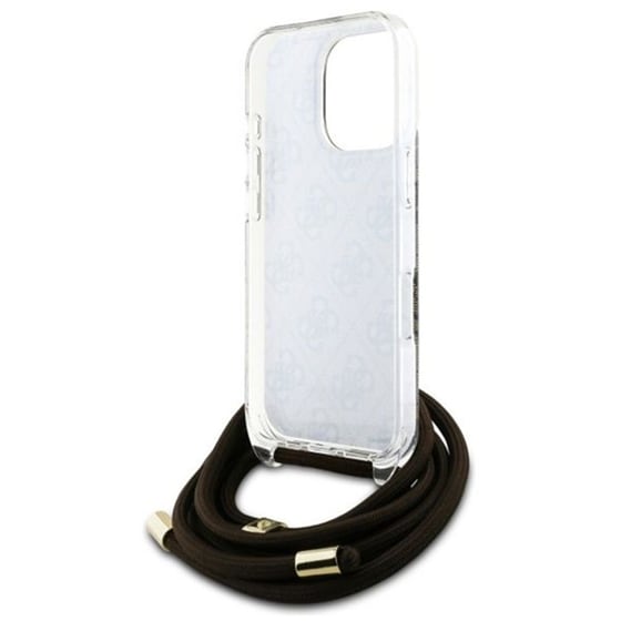 Θήκη Apple iPhone 16 Pro Guess Crossbody Cord 4G - Καφέ image 4