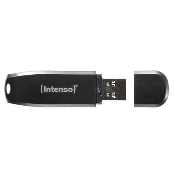 Intenso Speed Line 128GB USB 3.2 Stick 2 Pack Μαύρο image 1