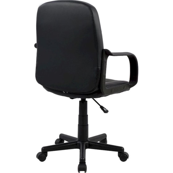 Καρέκλα Γραφείου ArteLibre Aba από Τεχνητό Δέρμα - Μαύρη image 3