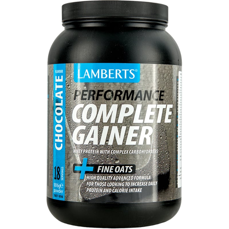 Πρωτεΐνη Lamberts Performance Complete Gainer + Fine Oats Chocolate - 1816gr