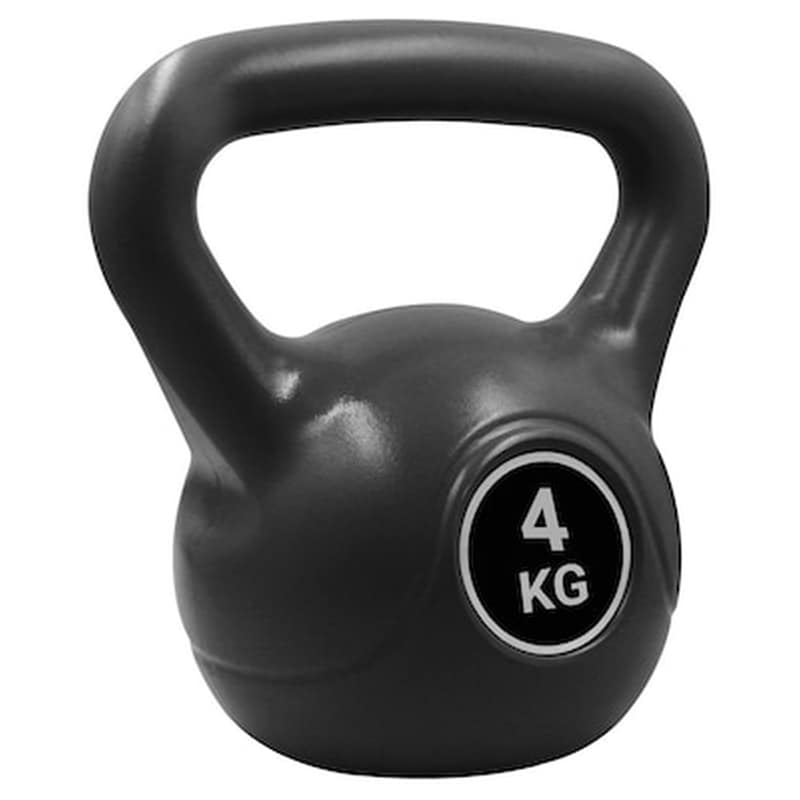 PURE2IMPROVE Kettlebell Pure2Improve 4 kg από Τσιμέντο Μαύρο