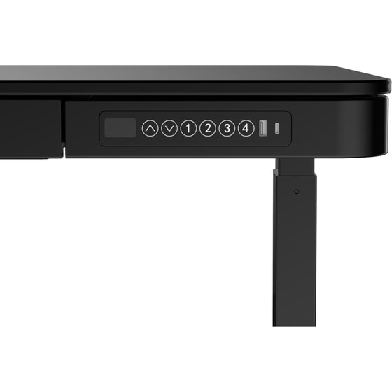 Ηλεκτρικό Γραφείο Gaming ErgoAction E-Desk 2E από Μελαμίνη 120x60 cm - Μαύρο image 9