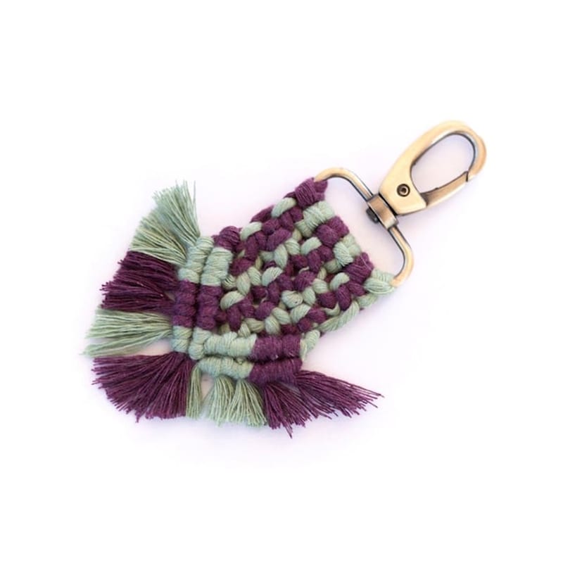 FEEL BOHO Handmade Macrame Keychain