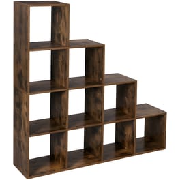 Βιβλιοθήκη Vasagle LBC10BX από Συνδυασμό Ξυλείας 129.5x29x129.5 cm - Καφέ