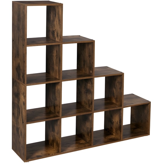 Βιβλιοθήκη Vasagle LBC10BX από Συνδυασμό Ξυλείας 129.5x29x129.5 cm - Καφέ image 0
