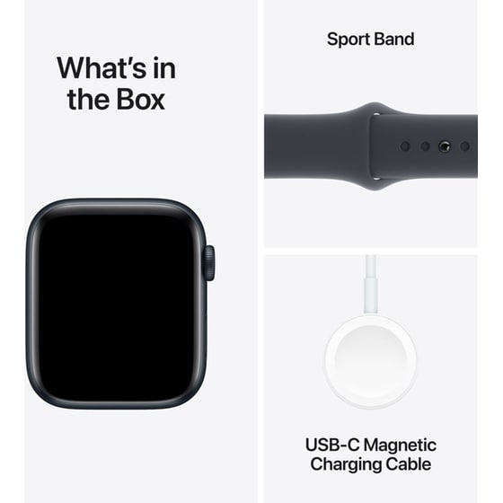 Apple Watch SE GPS 44mm - Midnight Aluminium Case with Midnight Sport Band - M/L image 6
