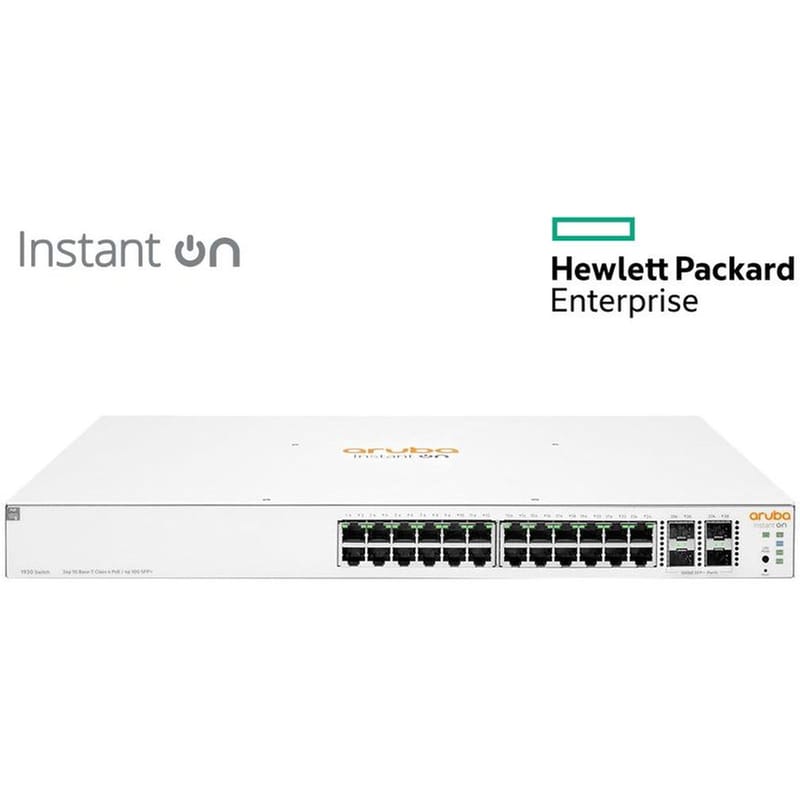 HP-E HP-E JL683B HPE Instant On 1930 Switch Gigabit Ethernet (10/100/1000) Mbps Class4 24-Port PoE +