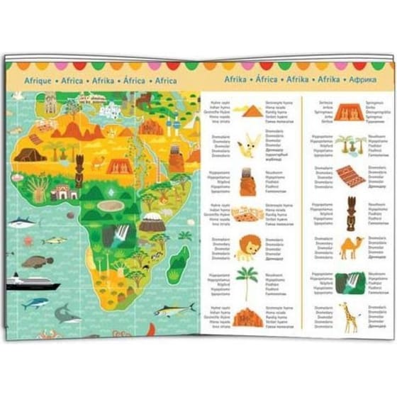 Djeco Puzzle Aνακάλυψης "παγκόσμιος Χάρτης" 200τεμ. image 1