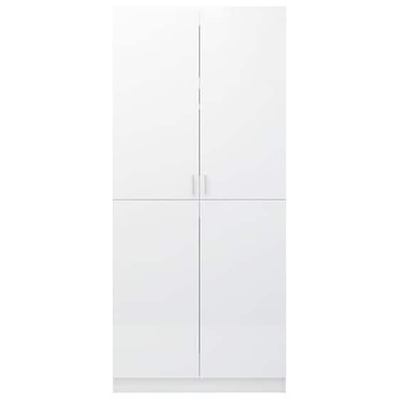 Ντουλάπα Vidaxl από Μοριοσανίδα 80x52x180cm - Λευκό image 3