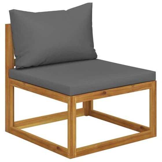 Σαλόνι Κήπου Vidaxl  4 Τμχ Από Μασίφ Ξύλο Ακακίας Με Μαξιλάρια image 4