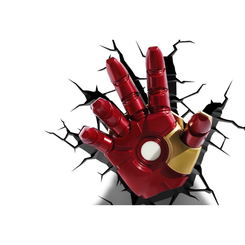 3D LIGHT FX Διακοσμητικό φωτιστικό Marvel Iron Man Hand 3dDLed Light FX - Κόκκινο