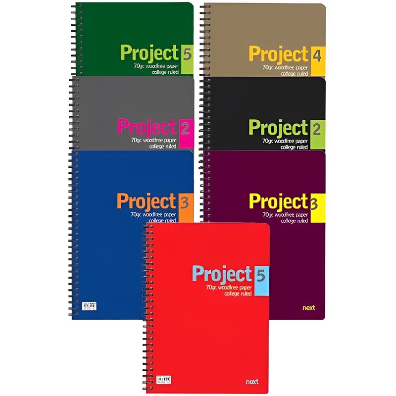 Τετράδιο Σπιράλ NEXT Α4 5 Θεμάτων (1 Τεμάχιο)