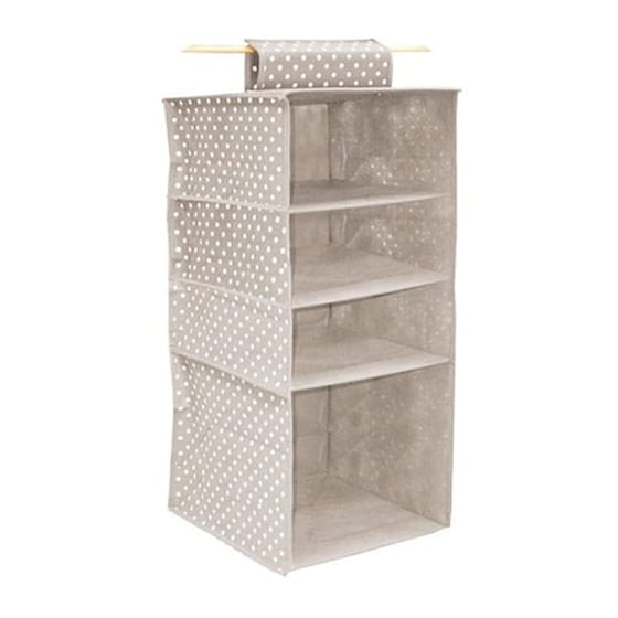 Ordinett Italy Κρεμαστή Θήκη Οργάνωσης Ρούχων 33x33x82cm Tnt 0.55kg Camargue Organizer 4 Μπεζ Πουά image 0